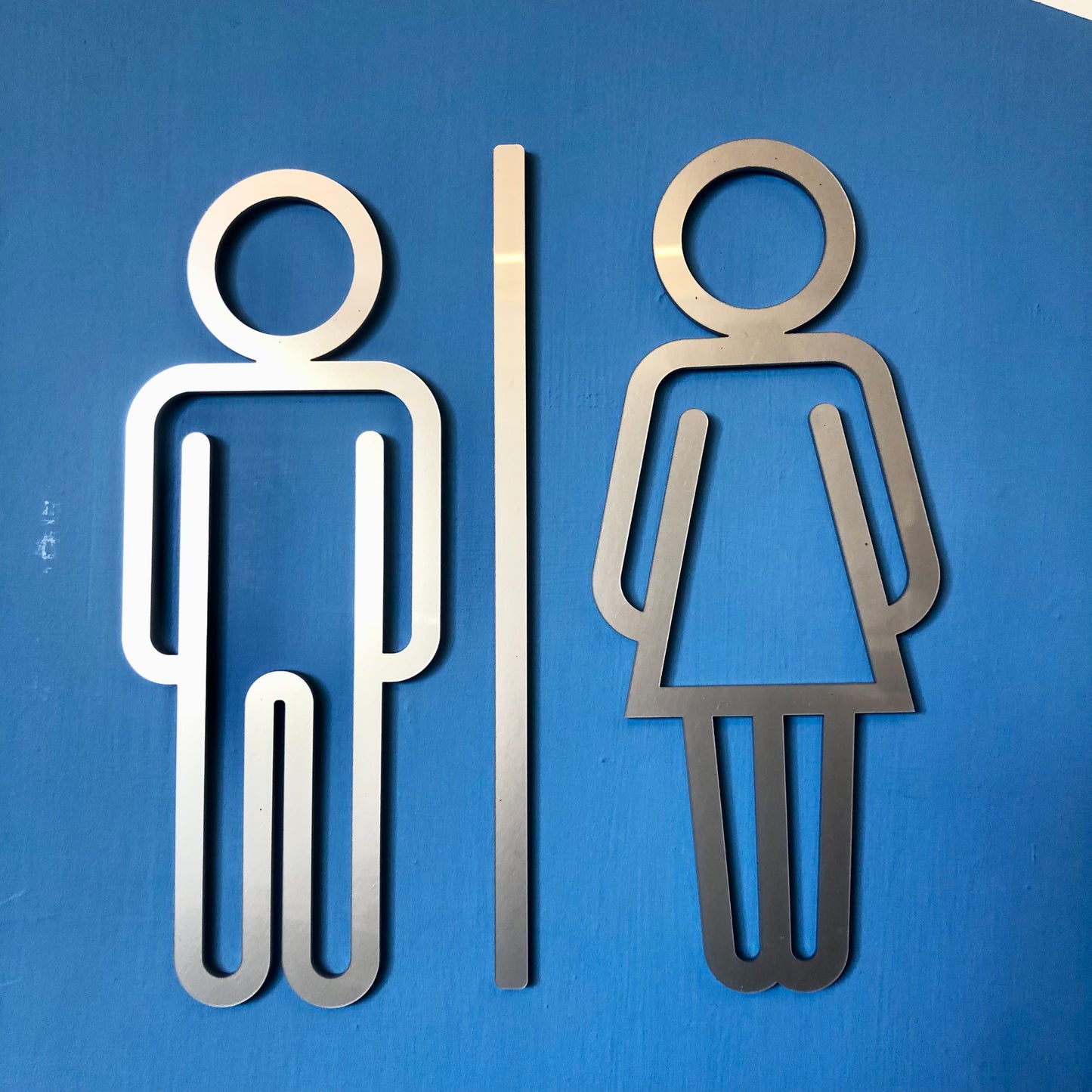 Man Woman Toilet Door Sign