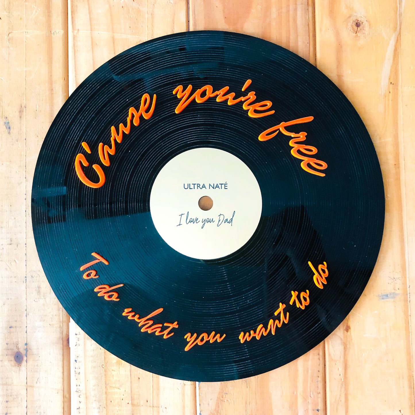 Personalised Vinyl Record Song Plaque, Custom Favourite Song Plaque, Wall Hung Music Plaque, Wedding Anniversary Gift