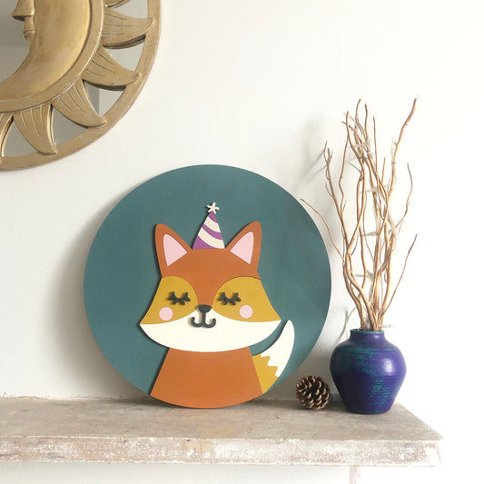 Brown Fox Wall Plaque