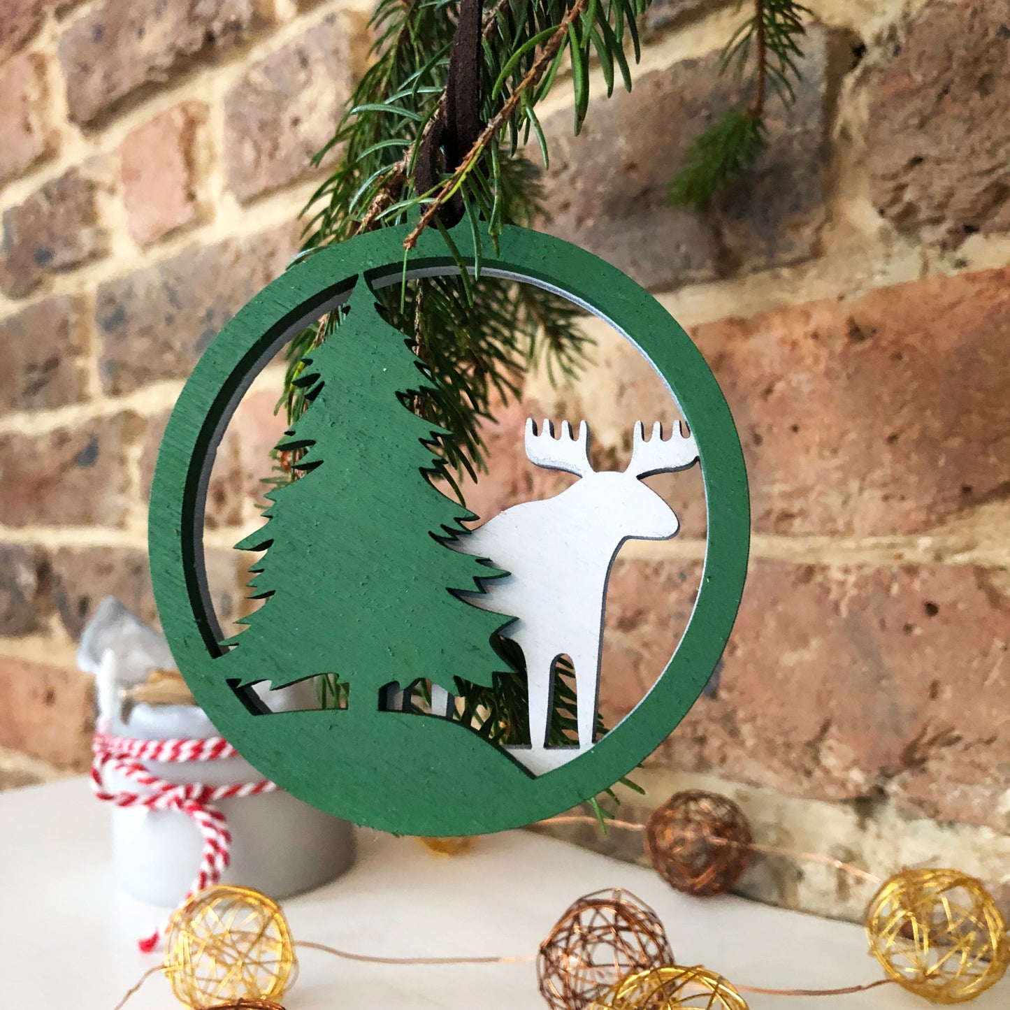 Christmas Tree Bauble Moose