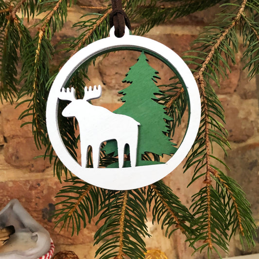 Christmas Tree Bauble Moose